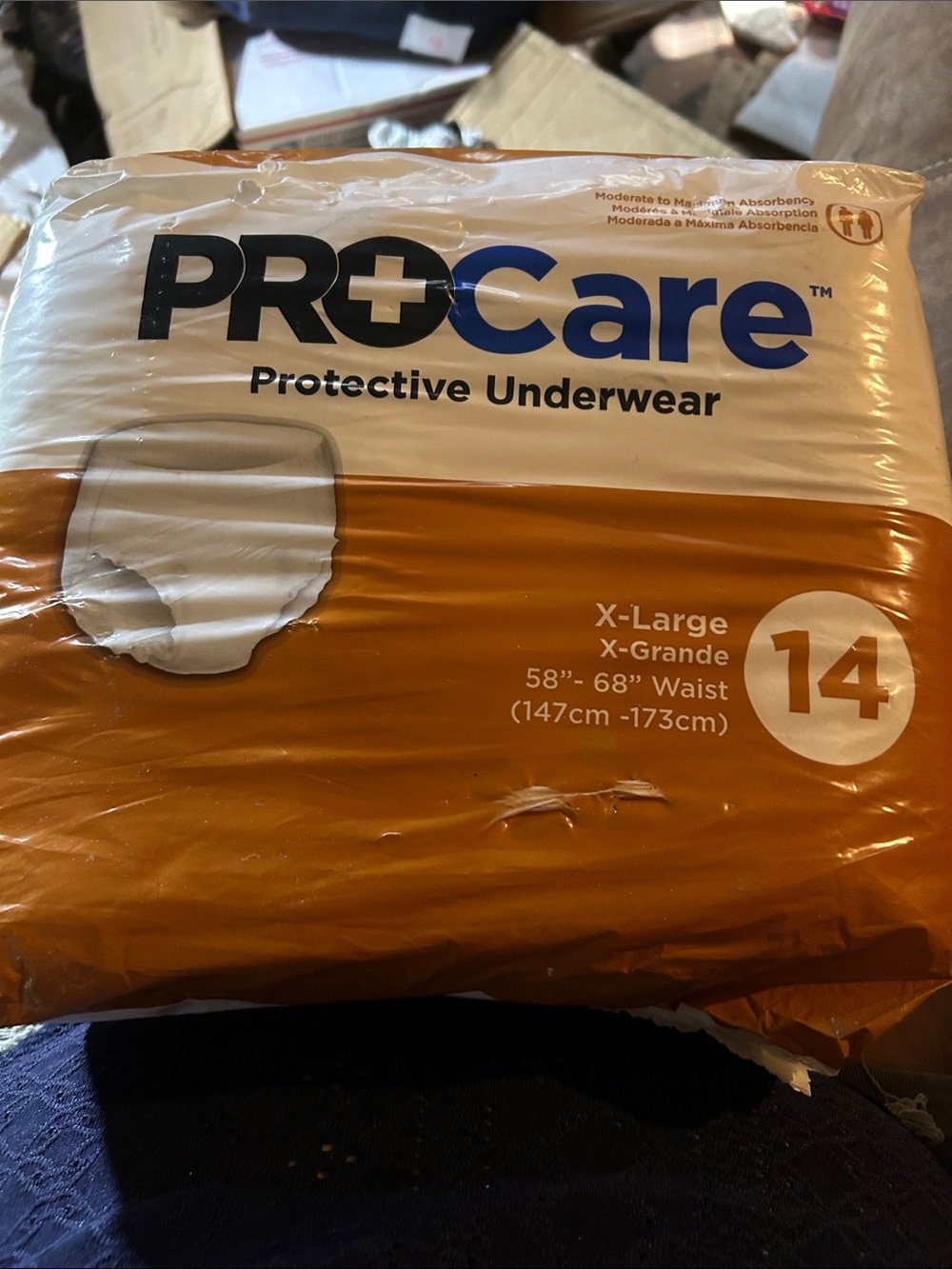 Protective Underwear - X-Large, Orange